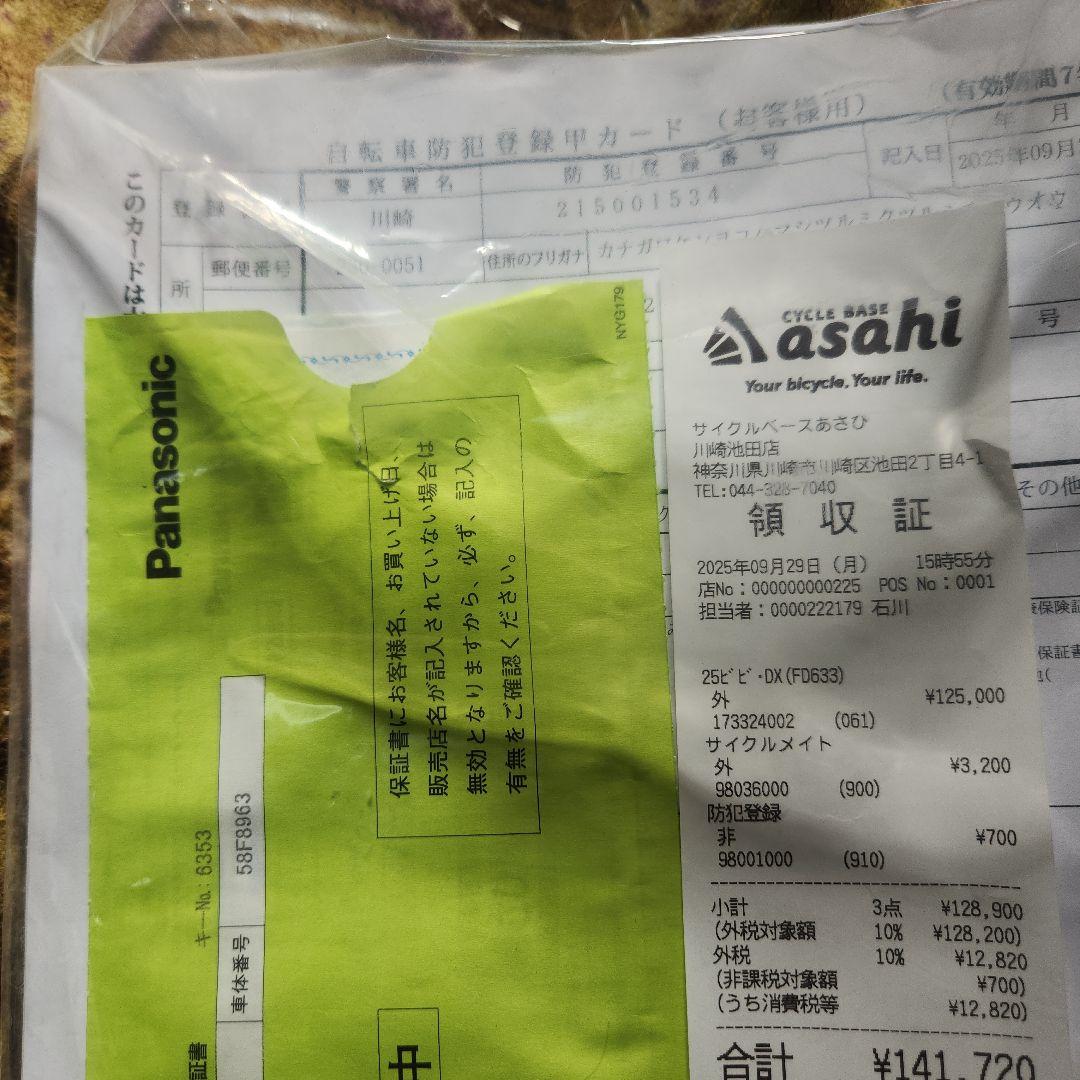 電動自転車パナソニックPanasonicビビDX.ビビデラックス2025年モデル