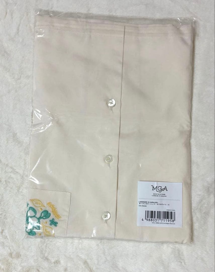 Mrs. GREEN APPLE オープンカラーシャツオフホワイト