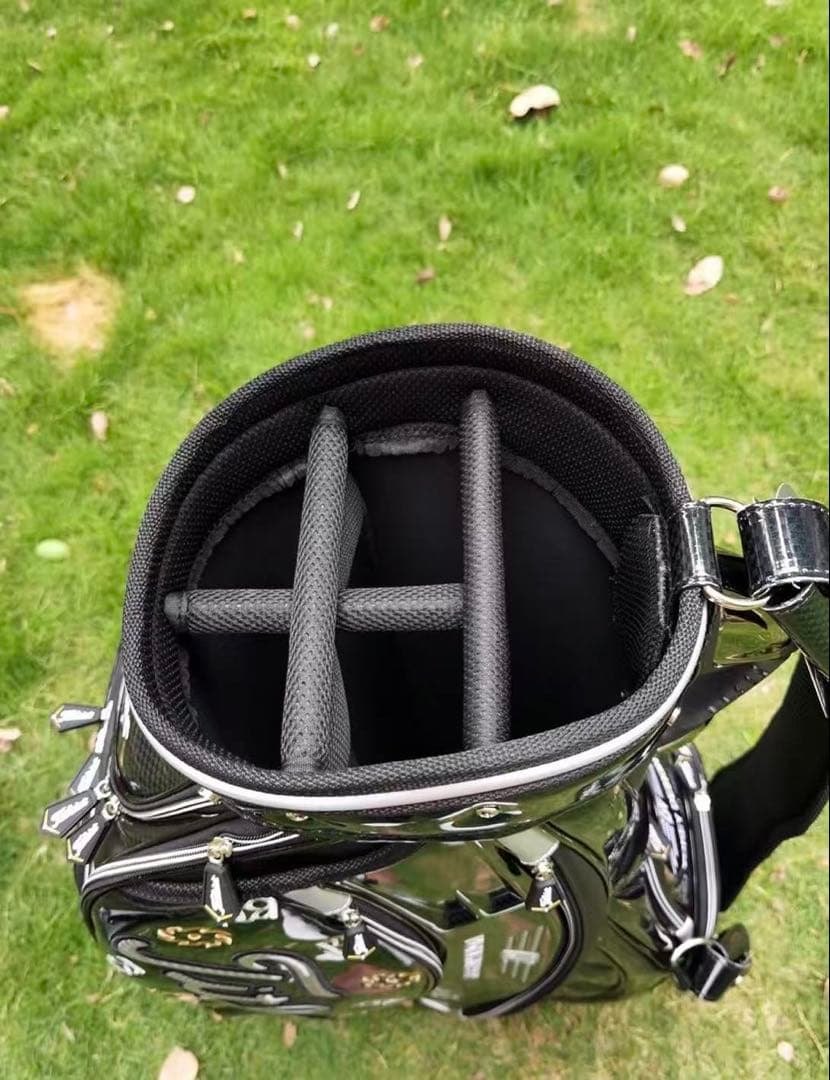 キャディバッグ PUレザー スポーツゴルフバッグ メンズゴルフバッグ