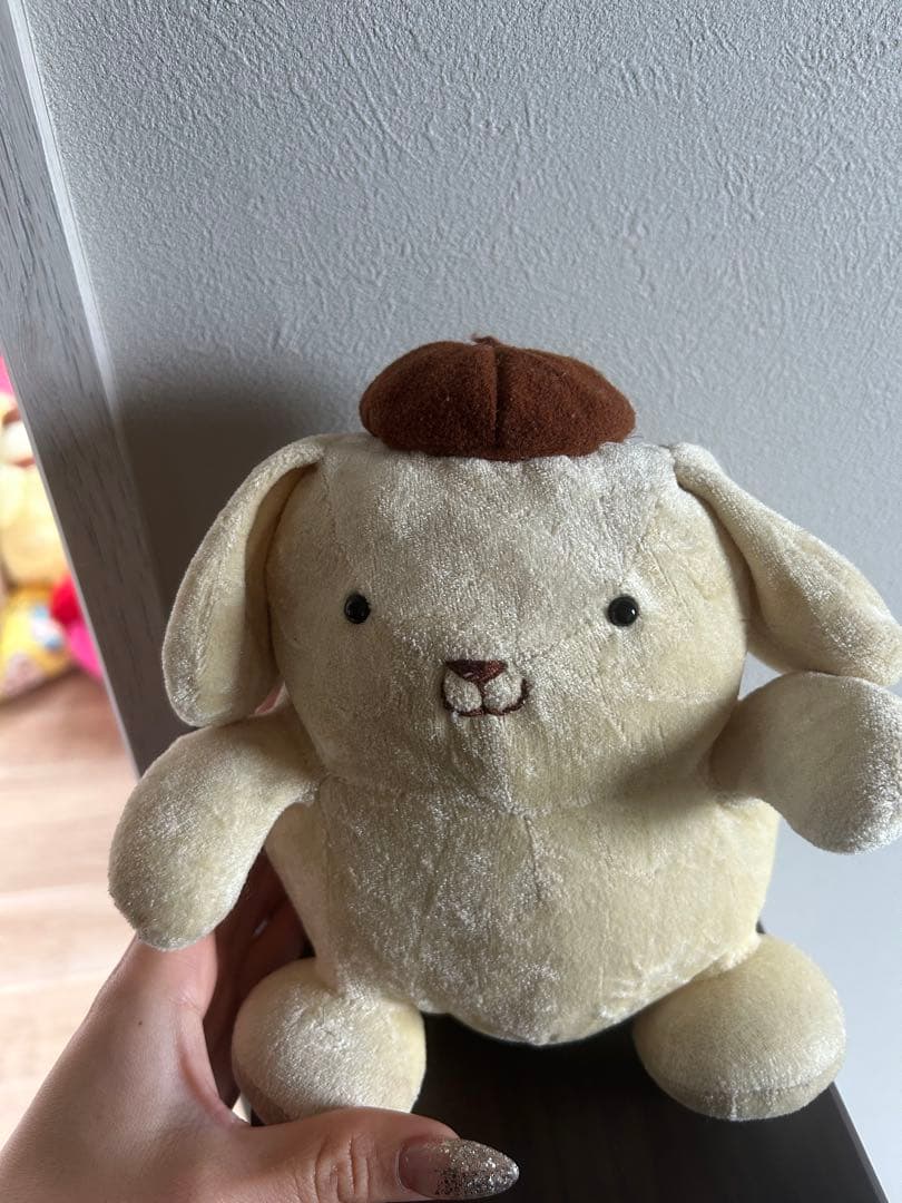 レトロ、初期、18センチ、ぬいぐるみ、ポムポムプリン、