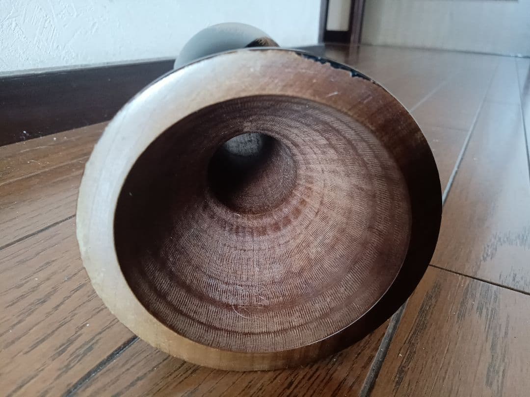 和楽器 小鼓胴 孔雀の羽