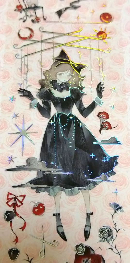 J750＃丝绒红蝶结(镭射银)纯情男友切り売り海外人物マステ女の子