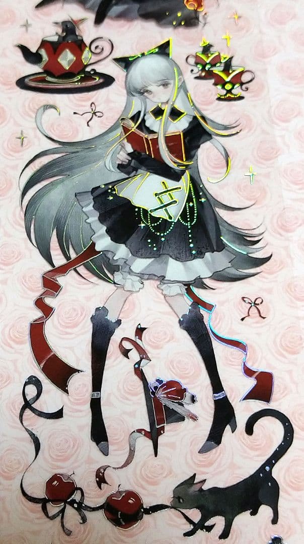 J750＃丝绒红蝶结(镭射银)纯情男友切り売り海外人物マステ女の子