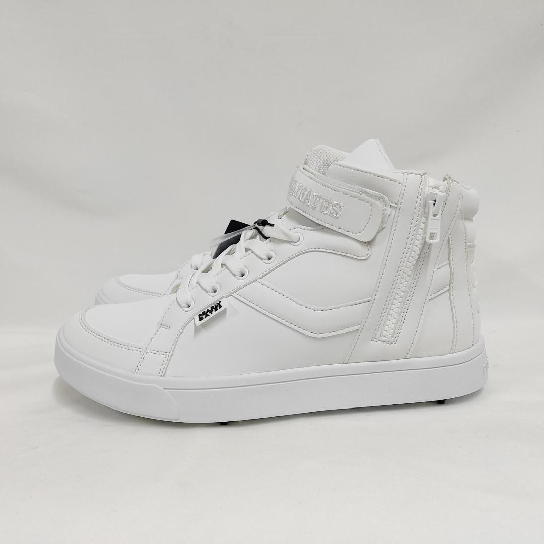 ○★新品 未使用 パーリーゲイツ ミドルカット ゴルフシューズ ホワイト25.5