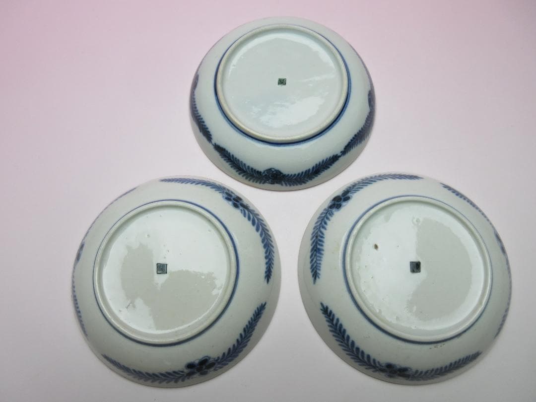 時代 角福 金彩 風景紋 小皿 18客 TN 101 70816