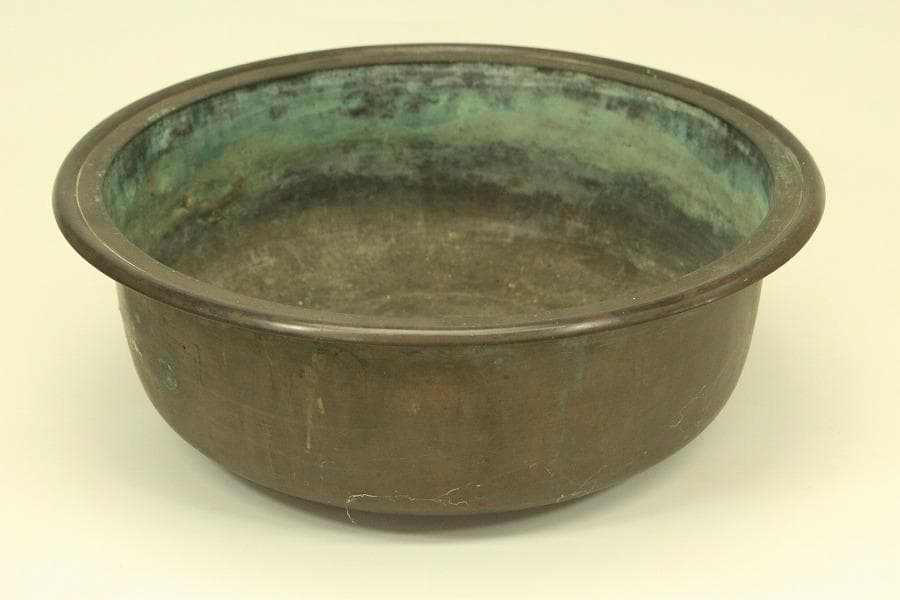 古美術 徳川 三つ葉葵紋 瓶掛 火鉢 大名火鉢(ZE479)