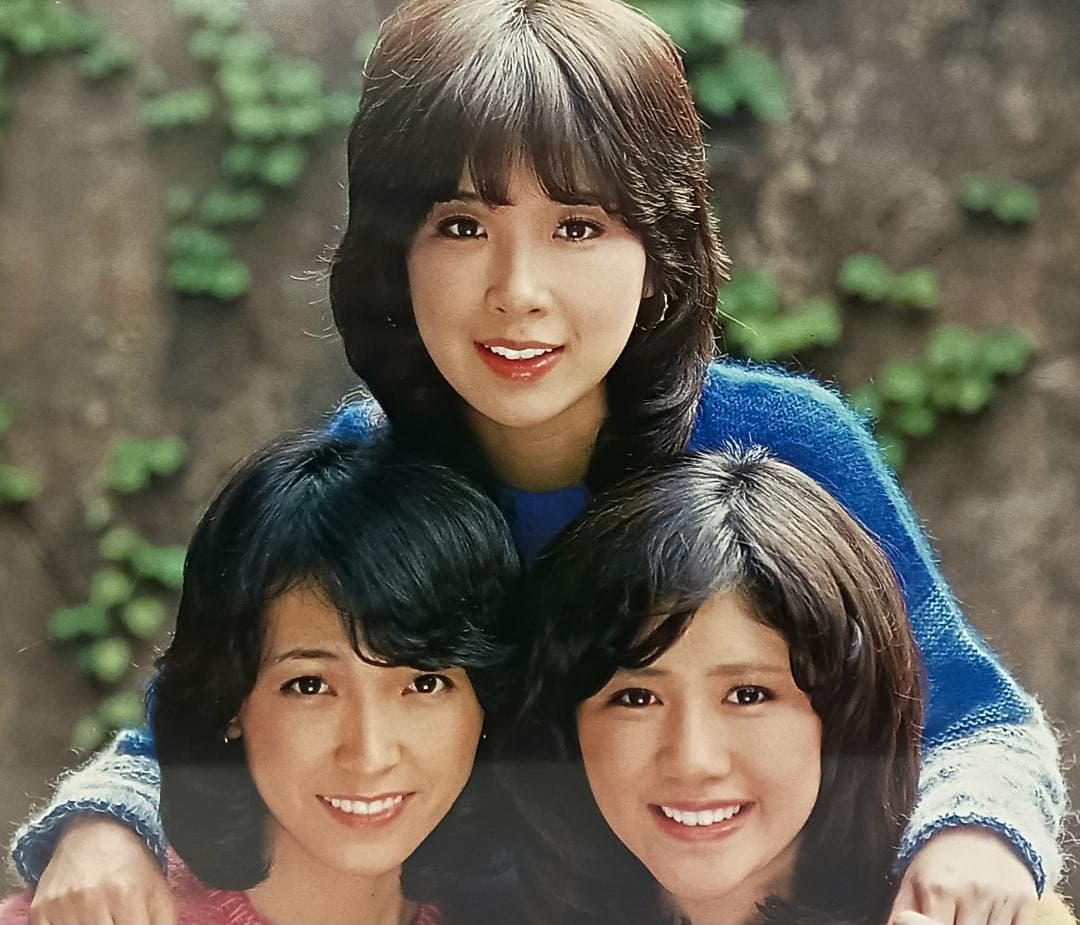 昭和レトロ！当時物『キャンディーズ』木製 ポスターパネル 大判 B2サイズ