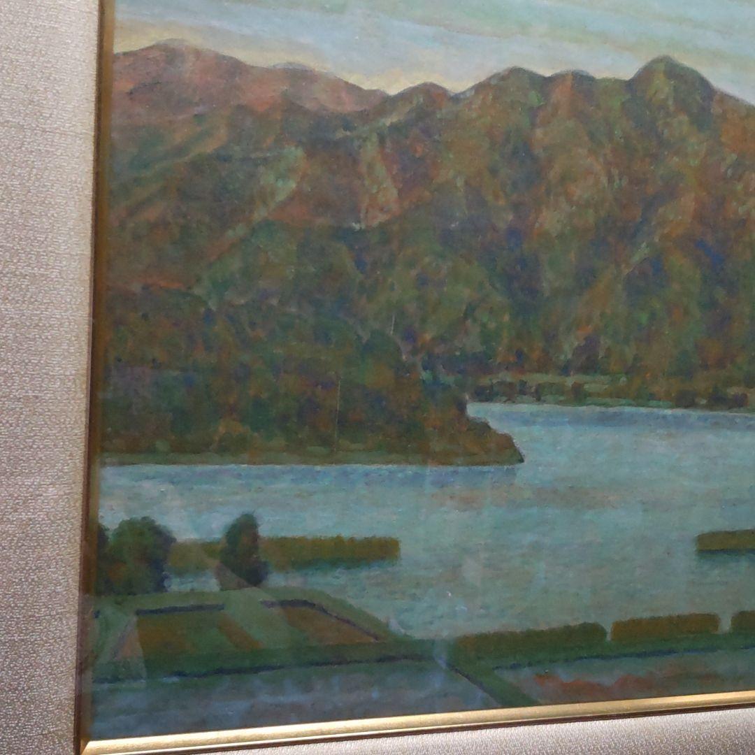 三方湖 日本画8号、日展会友 樋口辰志の作品です