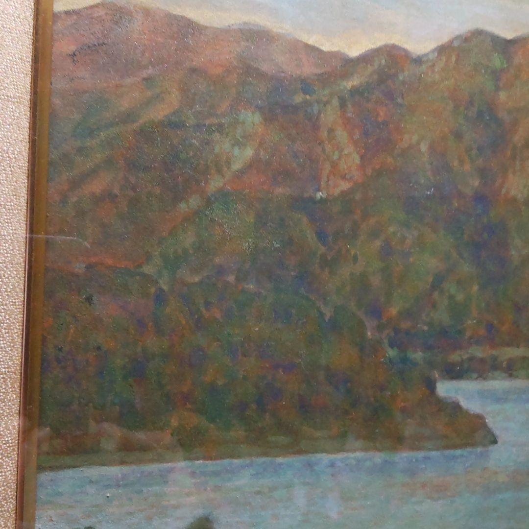 三方湖 日本画8号、日展会友 樋口辰志の作品です