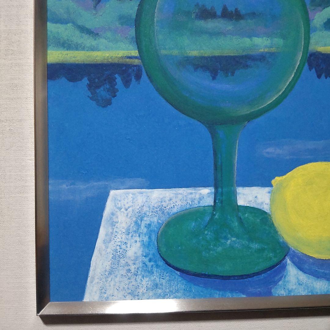 絵画　日本画　静物画　川島睦郎　壜　日展会員・審査員　共シール　肉筆