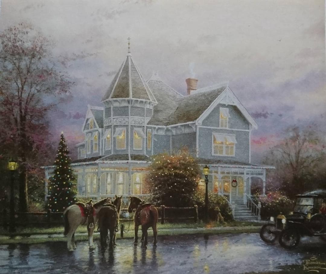 トーマス・キンケイド、Christmas Memories、希少・海外版画集