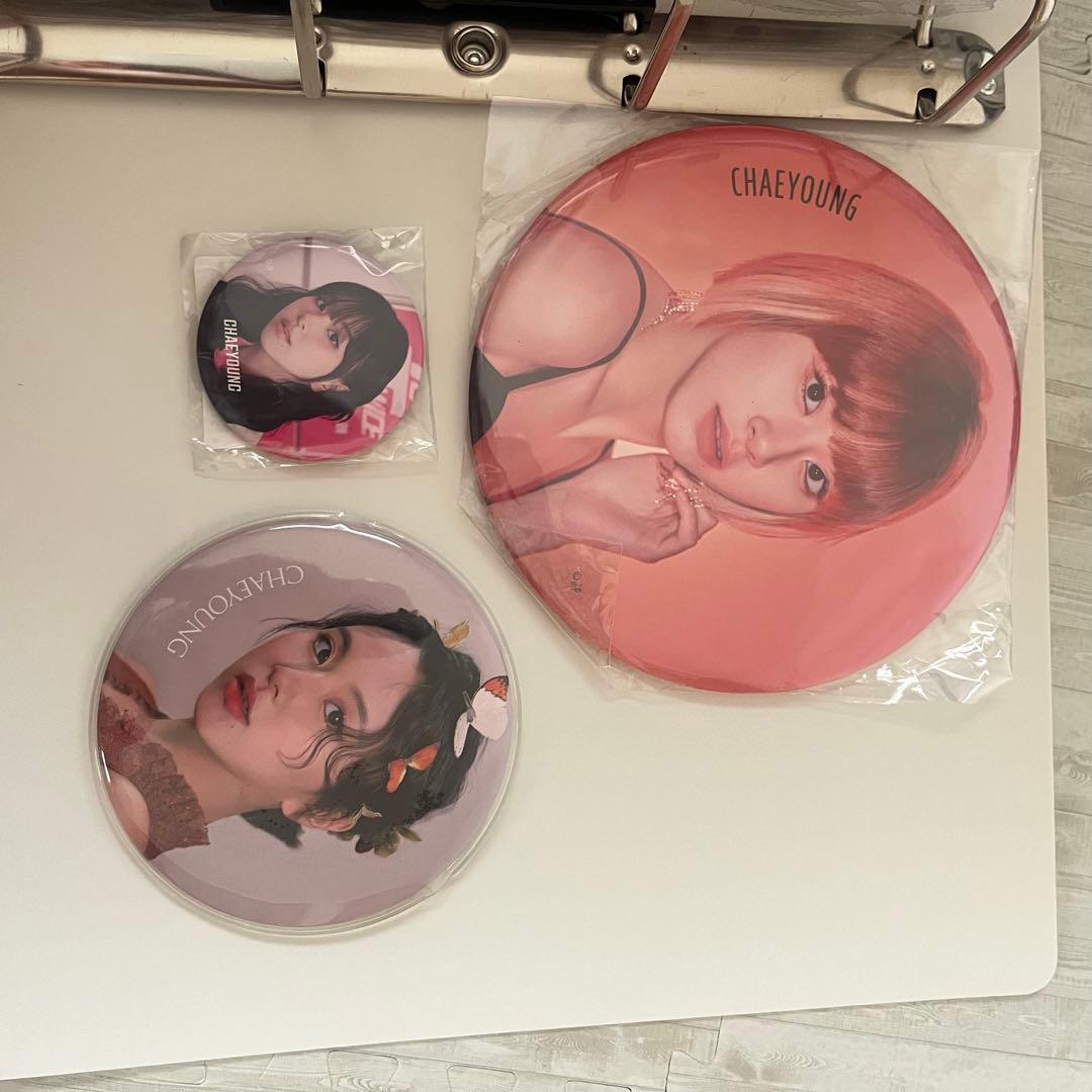 TWICE チェヨン 缶バッジ セット gogofightin