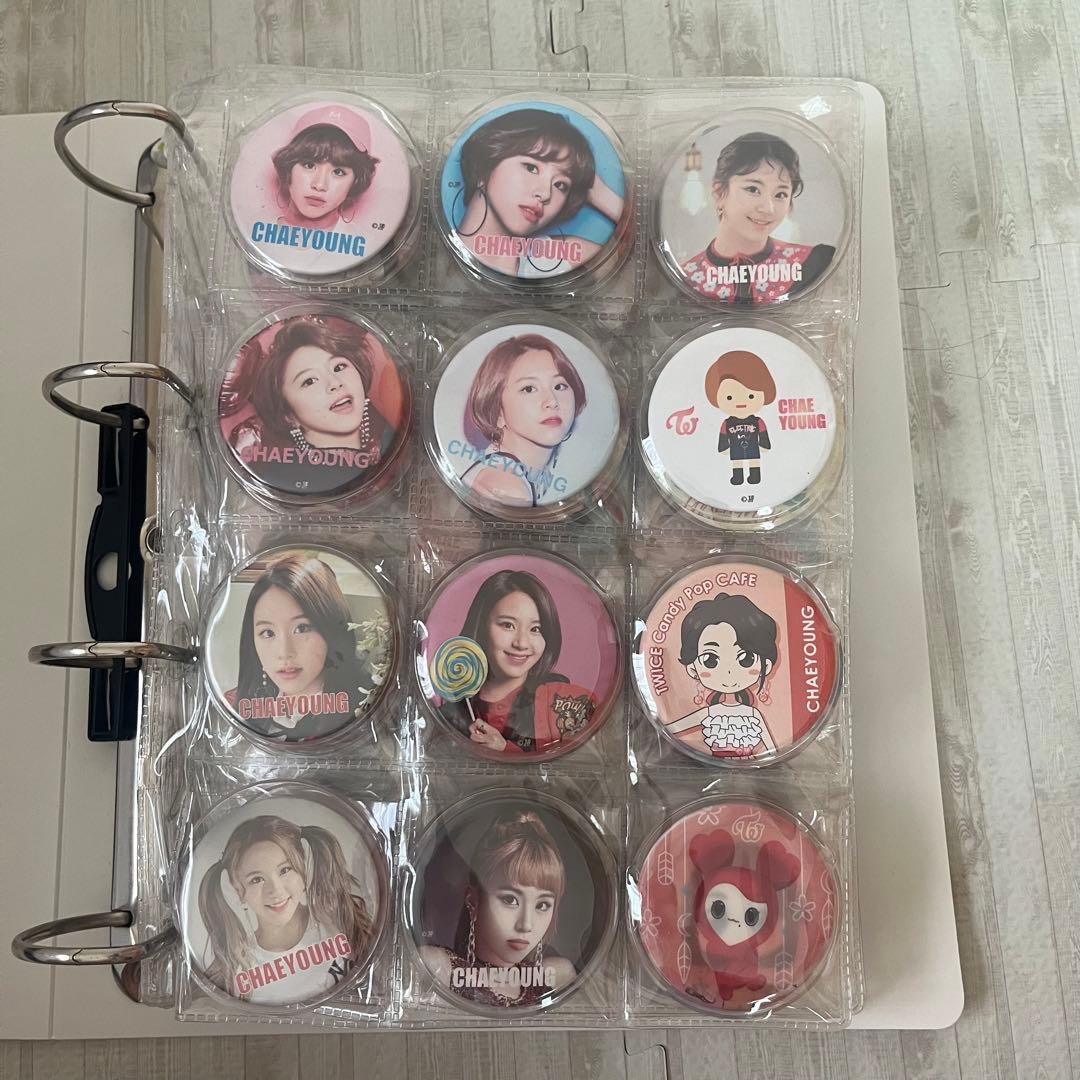 TWICE チェヨン 缶バッジ セット gogofightin