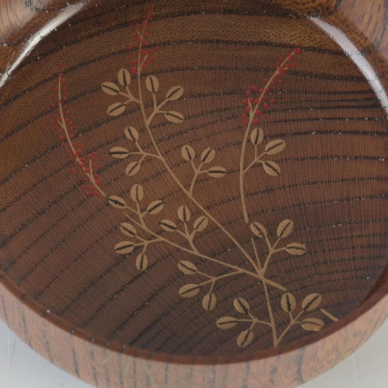 茶道具　松雲作　秋の月蒔絵　中棗　共箱　V　9808