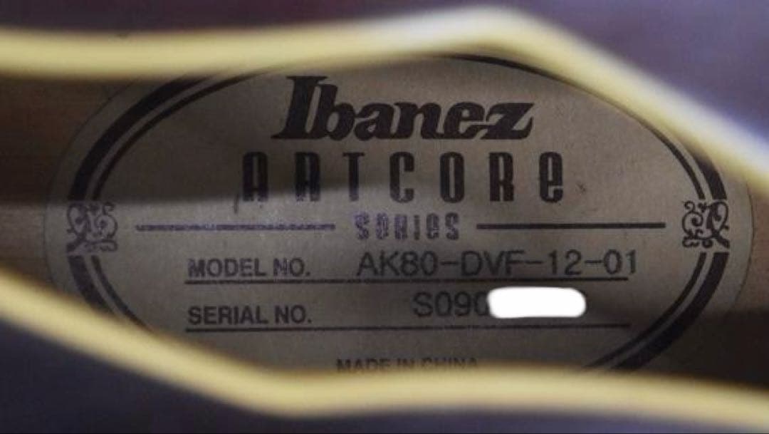 Ibanez ARTCORE AK80-DVF-12-01 フルアコ