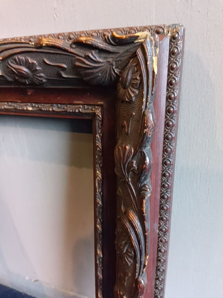 アンティーク　木製フレーム　額縁　ヴィンテージ