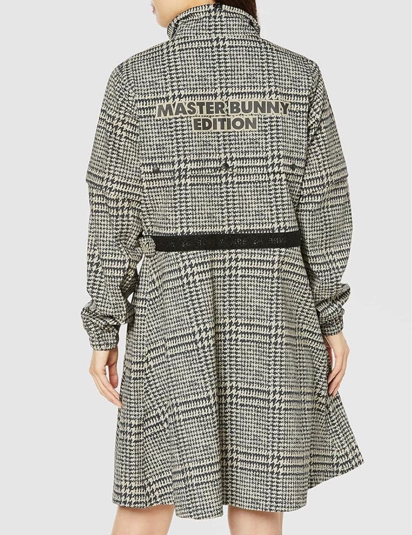 新品 パーリーゲイツ マスターバニー 千鳥格子柄 レインウェア ワンピース 0