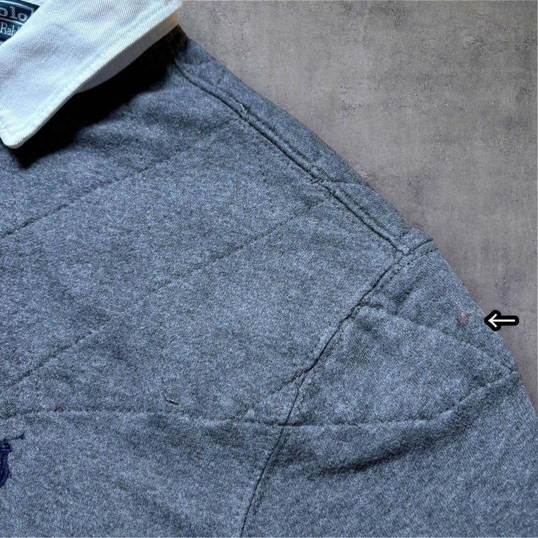 Polo Ralph LaurenラガーシャツスウェットトレーナーXL裏起毛　灰