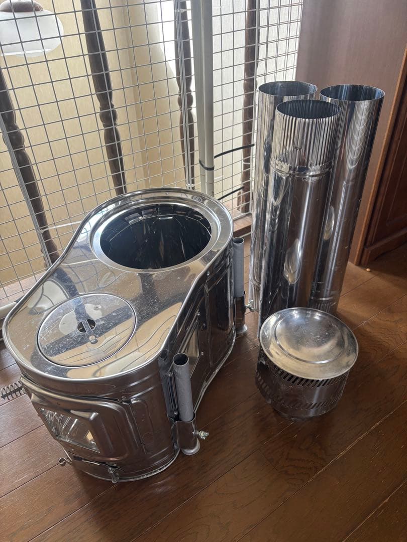 ホンマ製作所aps-48dxステンレス製薪ストーブ　(組蓋欠品)