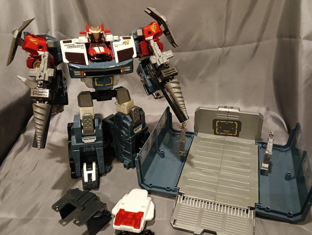 トミカ　ドライブヘッド　マスターバックドラフト＆トランスポーターガイア　中古品