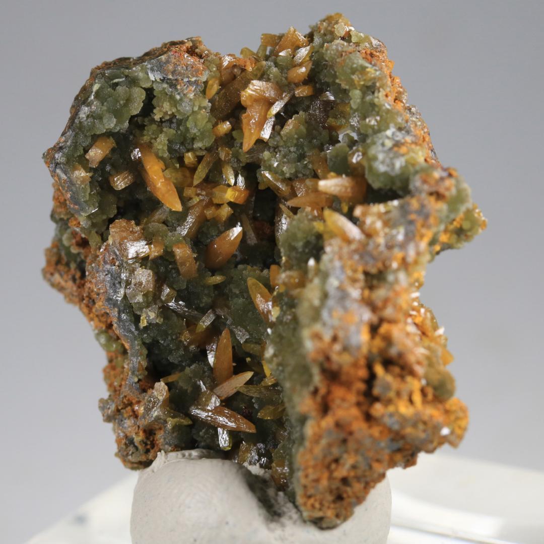 ウルフェナイト ミメタイト 共生標本 メキシコ産 / 原石 天然石 鉱物標本