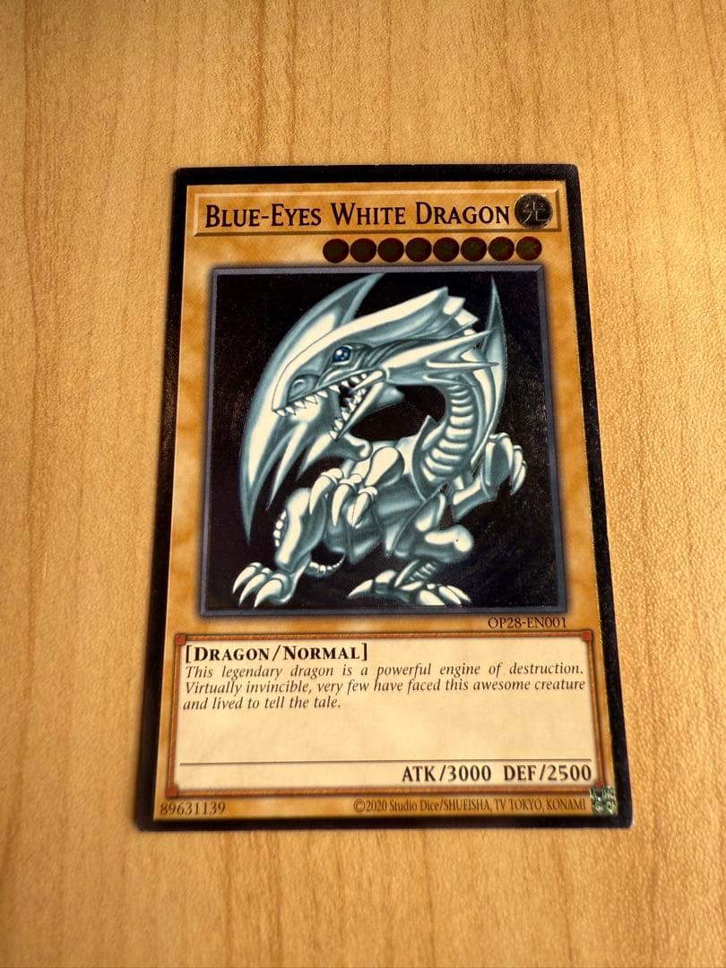 青眼の白龍　ブルーアイズホワイトドラゴン　遊戯王　OTS28 北米版　レリブル