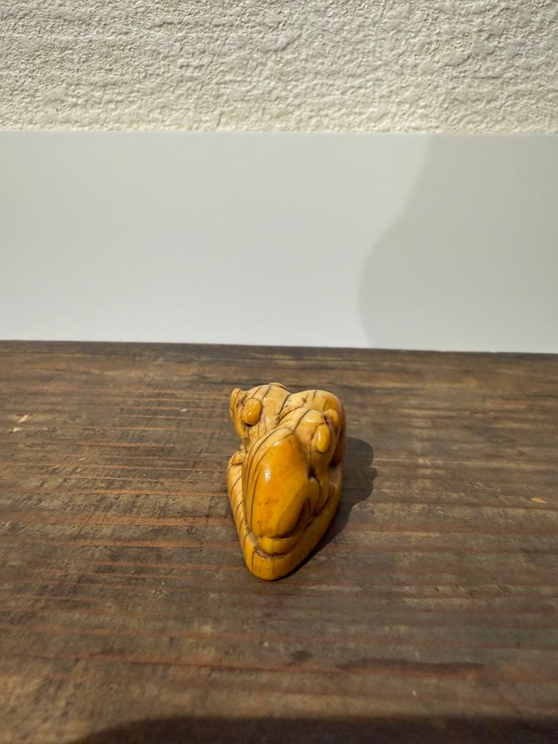 根付　犬　江戸　象　牙　かわいい