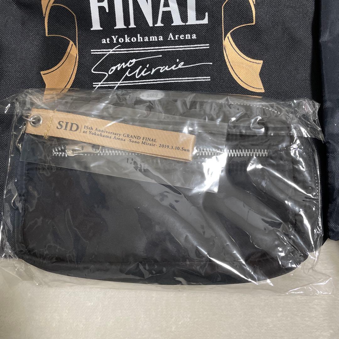 シド ライブグッズ バッグ ポーチ 銀テープ ラバーバンド 15周年 20周年