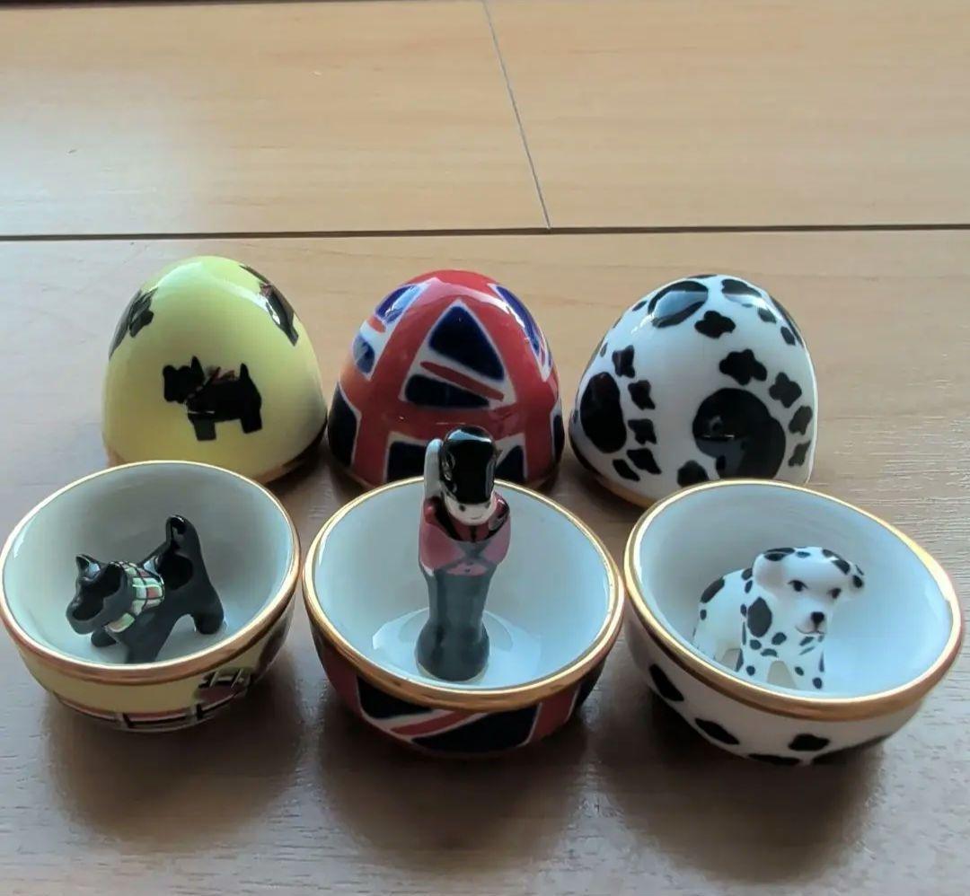 英国 ポーセリンBOX サプライズBOX ダルメシアン、スコッティドッグ、兵隊