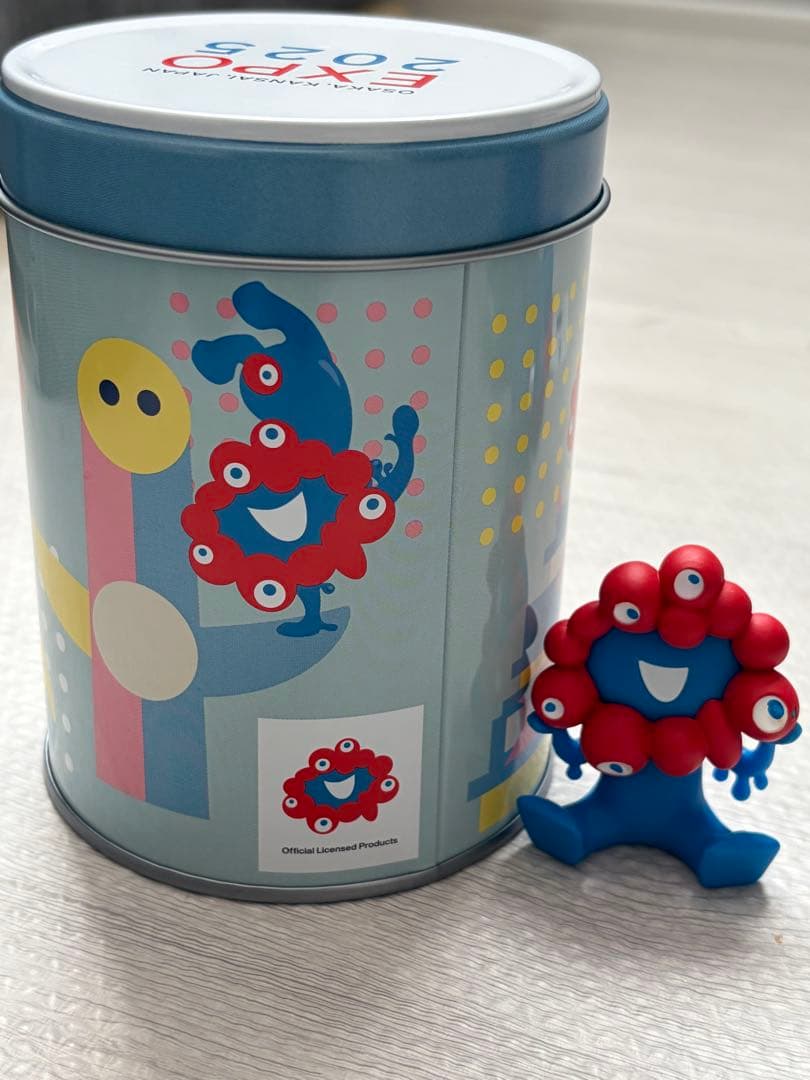 【セット販売】ミャクミャク　ボールチェーンマスコット　マスコット付きクランチ缶