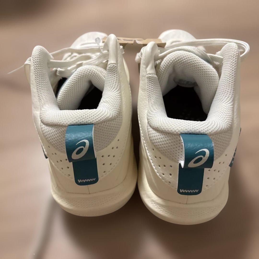 ASICS バスケットボールシューズ ホワイト/ティール 男女兼用