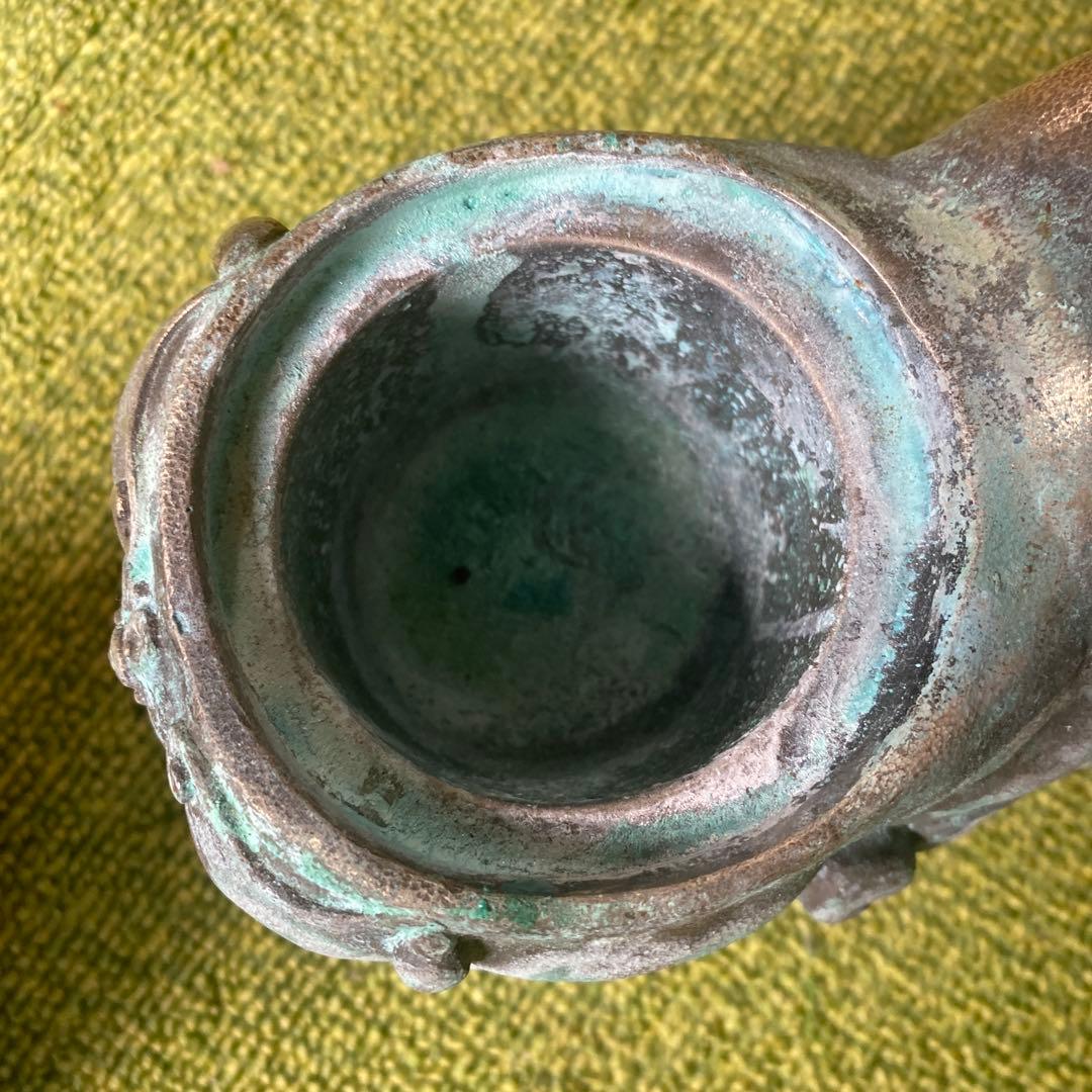 獅子の像 真鍮　狛獅子　狛犬　香炉　置物　オブジェ