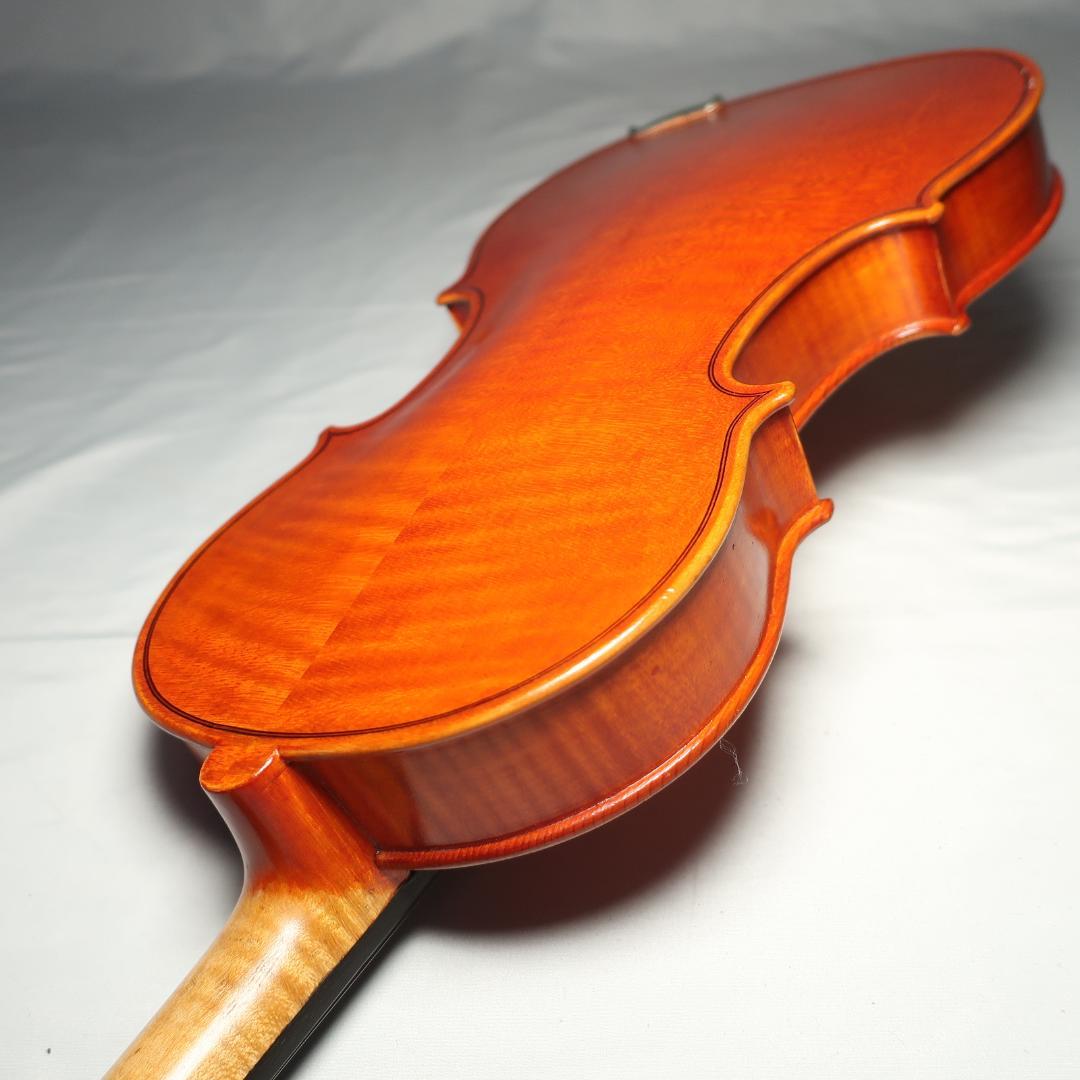 美品 虎杢 4/4 バイオリン 弓 ハードケース付き 弦交換済