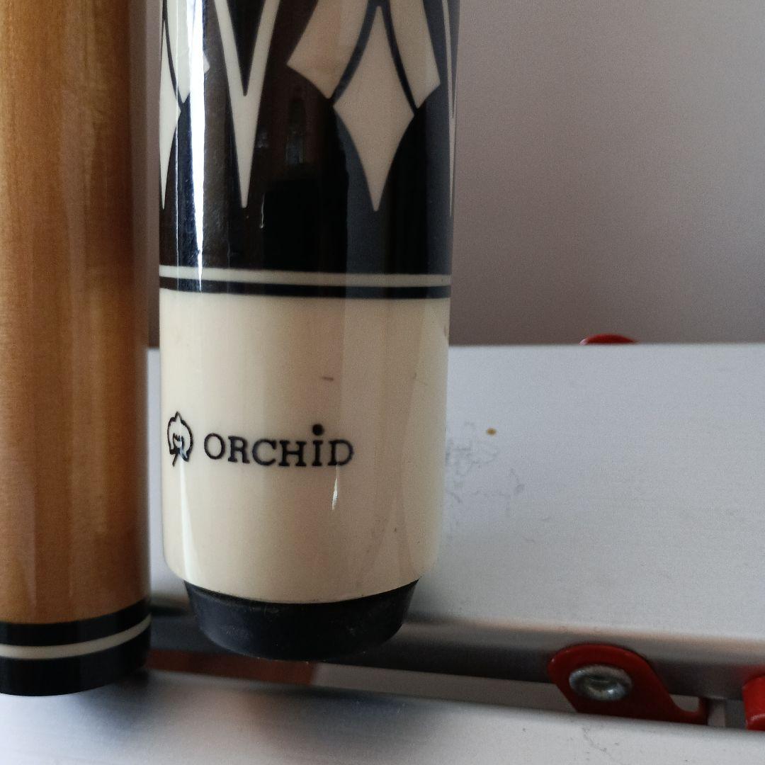 ORCHID ビリヤードキュー 黒白木目