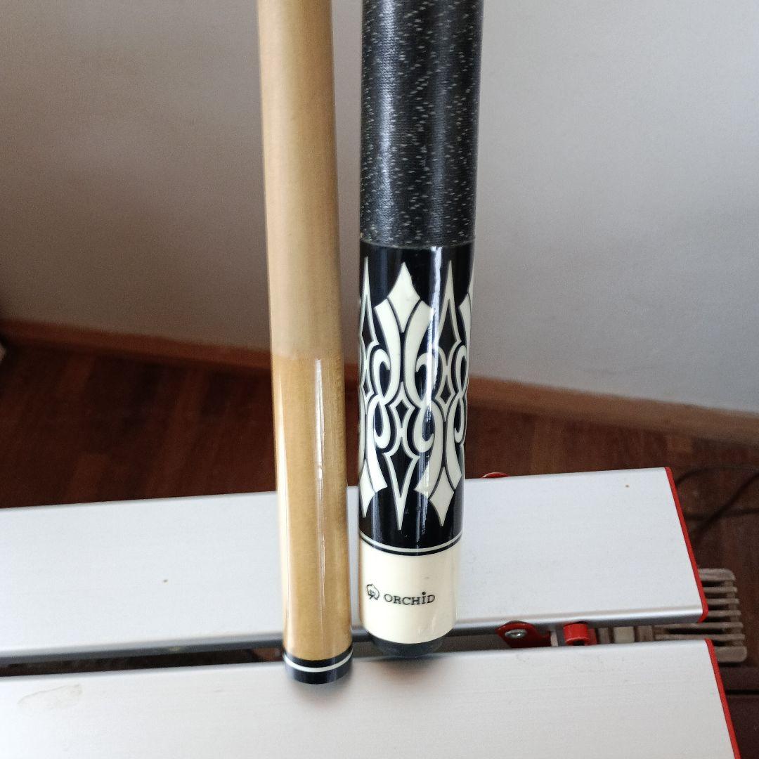 ORCHID ビリヤードキュー 黒白木目