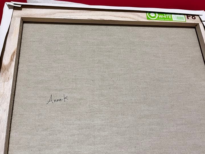 絵画　宇宙　海　イラスト　キャンバス