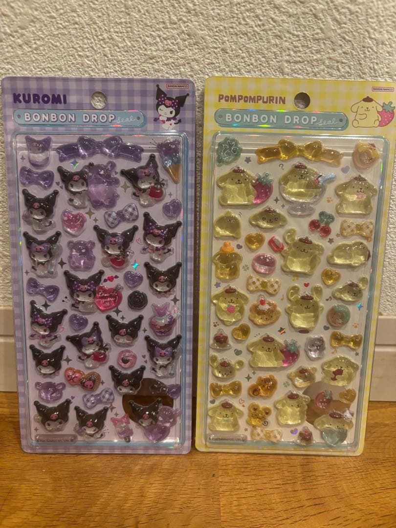 【正規品】ボンボンドロップシール　サンリオ第２弾 コンプ8枚セット