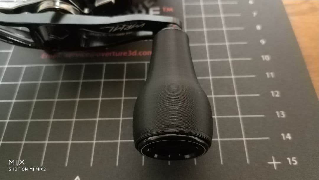 newカラー　マットブラック　ハンドメイドノブ　タイプB　2個1セット