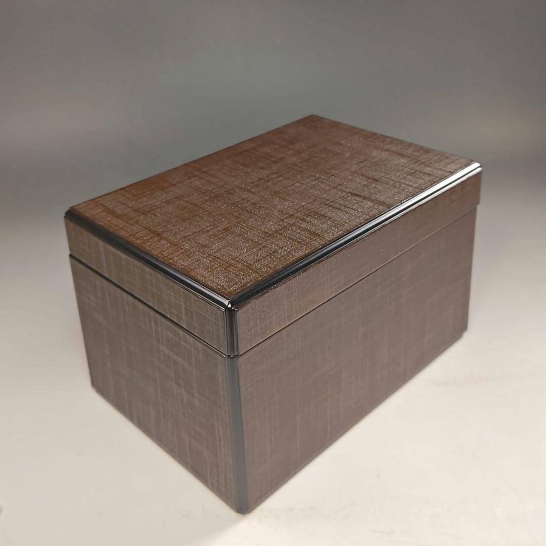 ウ235 茶箱『東山　川瀬表完作』『布摺　利休茶箱　共箱』野点　棗　香合　セット