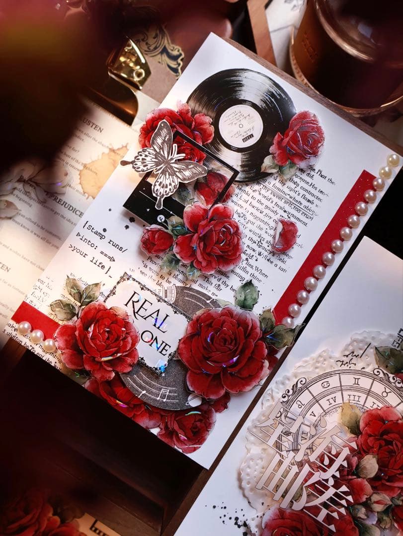 壹洱原创《旧日红笺》海外マスキングテープ　マステ 【2563】