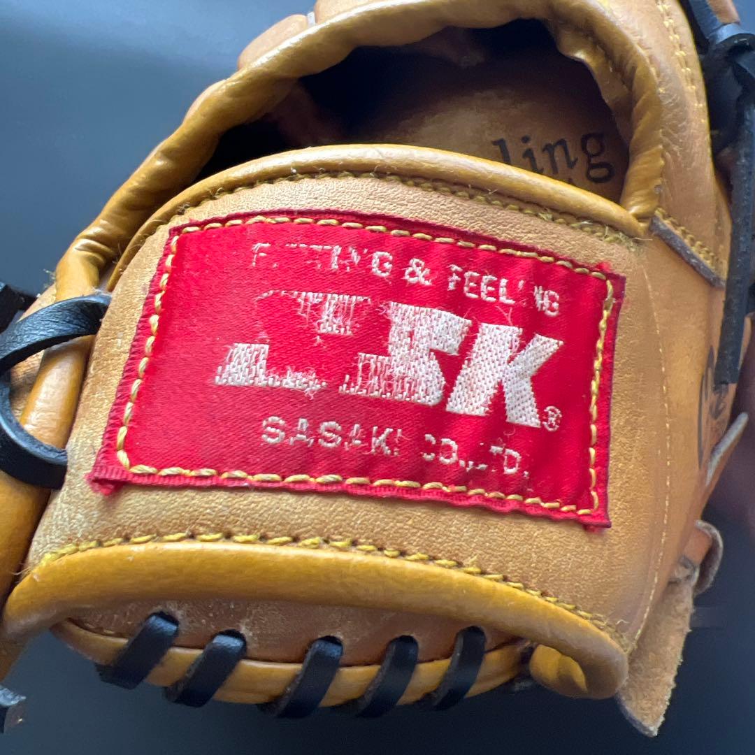 SSK 軟式野球グローブ 全紐交換、グリスアップ済み ヴィンテージ