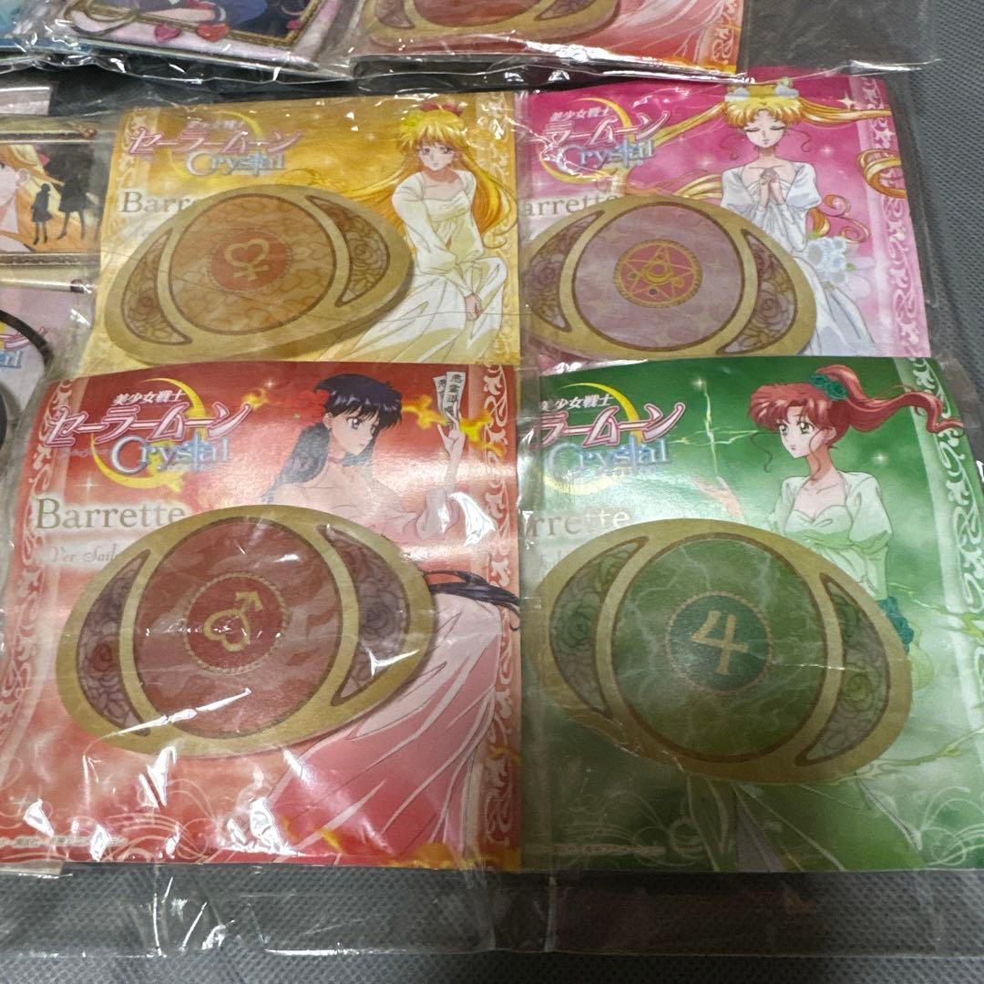 美少女戦士セーラームーン クリスタル バレッタ 缶バッジ チャーム ヘアゴム