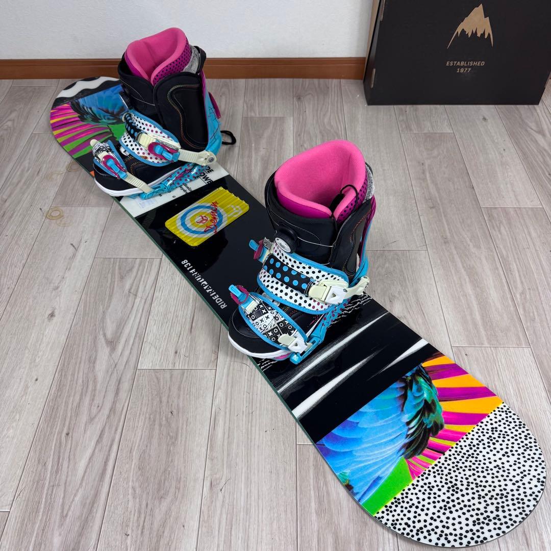 専用RIDE レディーススノーボードセット 138cm