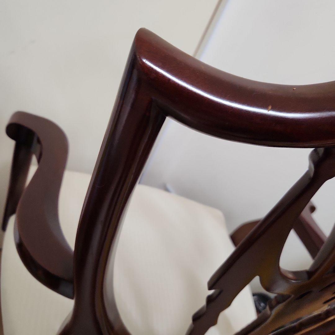 ダークブラウン アンティークチェア