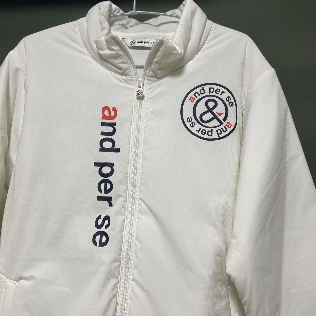 美品and per se アンパスィ　中綿ブルゾンアウター　LLサイズ