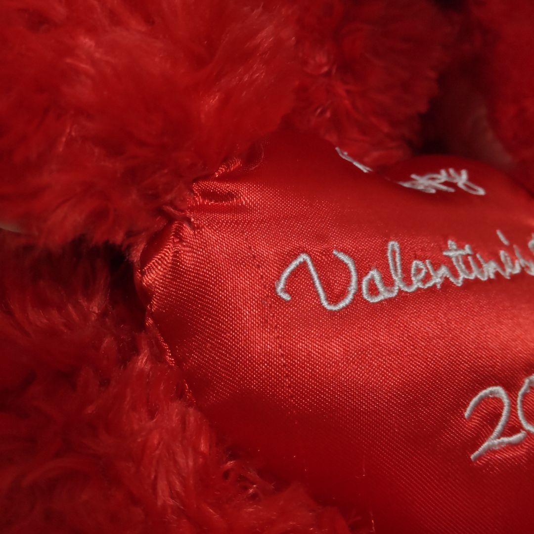 希少！　2003　バレンタイン　ディズニーベア　ダッフィー　WDW　赤　レッド