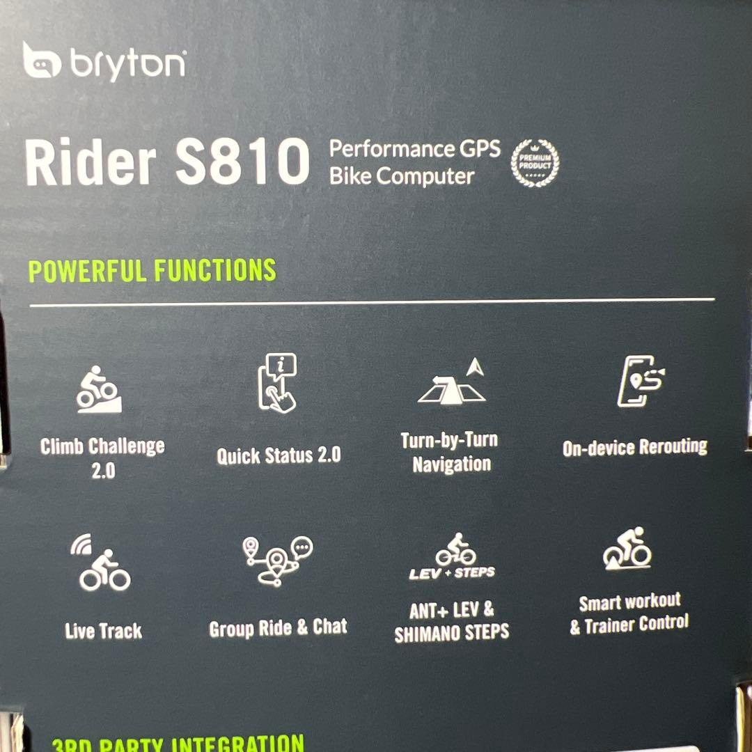 新品未開封　ブライトン Bryton Rider S810E (本体のみ)
