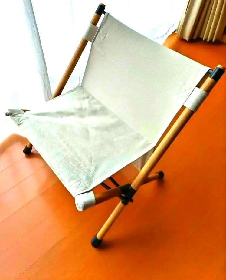 【新品未使用】ハングアウト ポールローチェア 　ホワイト　キャンパス生地