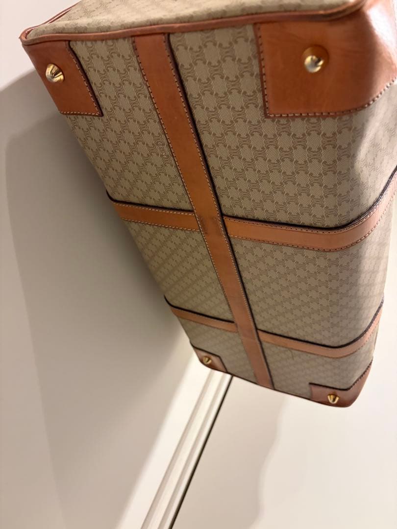 セリーヌ ボストンバック 大容量 マカダム柄 トリオンフ ✳︎南京錠無し