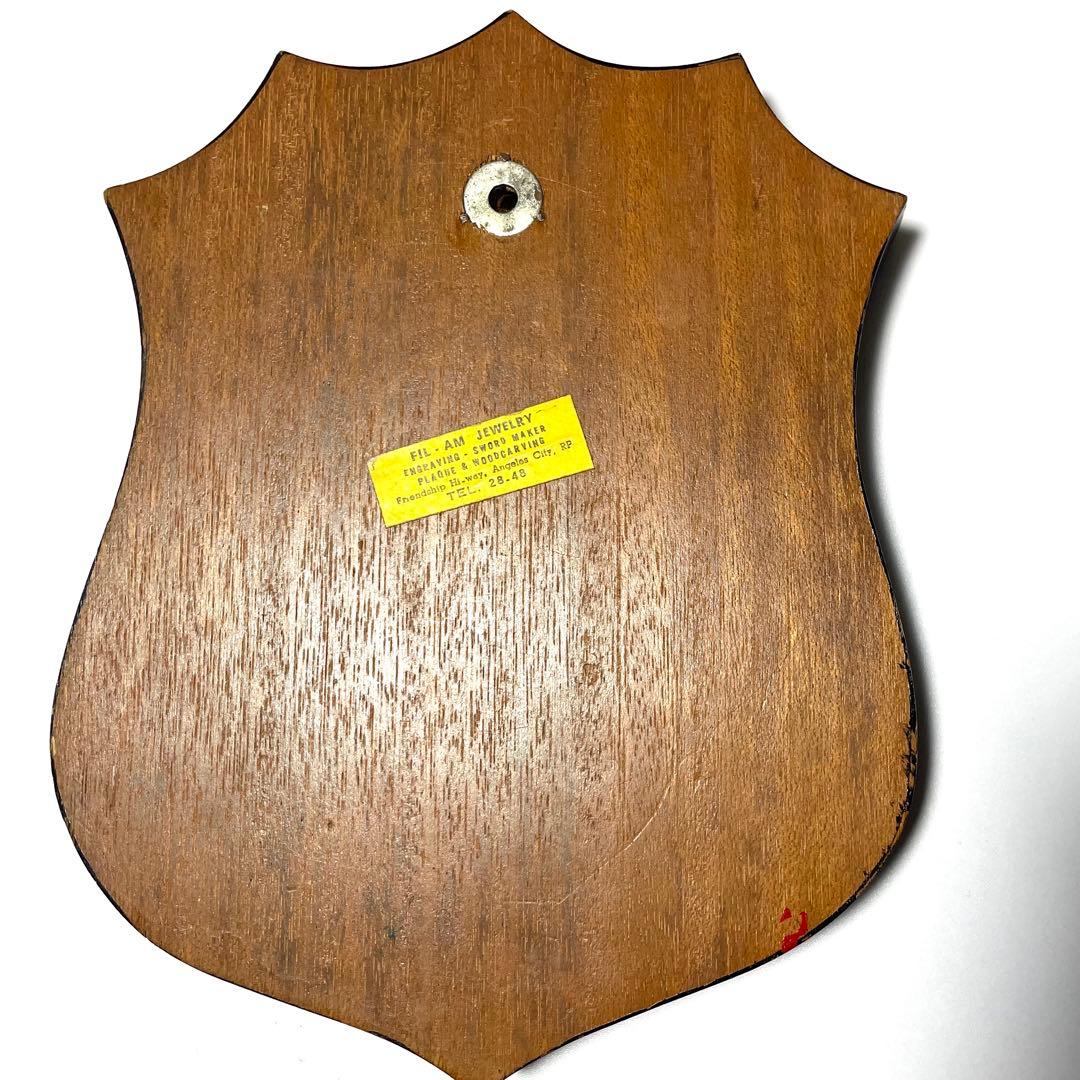 【希少】1984年 米空軍 第6990電子保安群　記念盾 プラーク